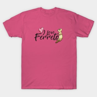 I love ferrets T-Shirt